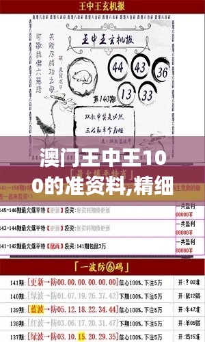 澳门王中王100的准资料,精细化策略解析_探索版6.687