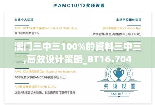 澳门三中三100%的资料三中三,高效设计策略_BT16.704