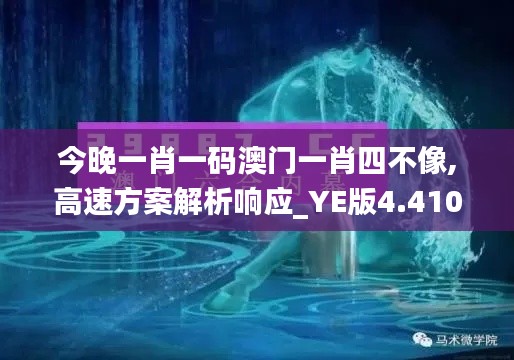 今晚一肖一码澳门一肖四不像,高速方案解析响应_YE版4.410