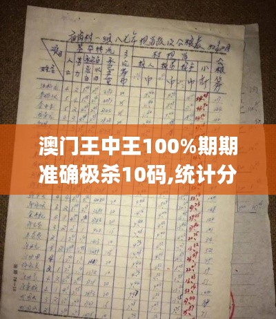 澳门王中王100%期期准确极杀10码,统计分析解释定义_Pixel12.198