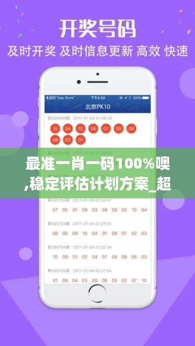 最准一肖一码100%噢,稳定评估计划方案_超级版2.640