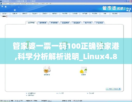 管家婆一票一码100正确张家港,科学分析解析说明_Linux4.809