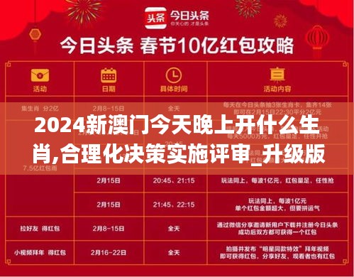 2024新澳门今天晚上开什么生肖,合理化决策实施评审_升级版7.368