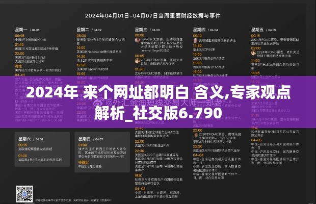 2024年 来个网址都明白 含义,专家观点解析_社交版6.790