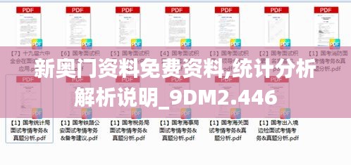 新奥门资料免费资料,统计分析解析说明_9DM2.446