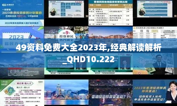 49资料免费大全2023年,经典解读解析_QHD10.222