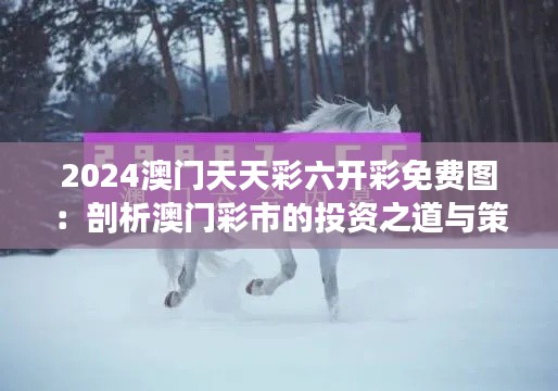 2024澳门天天彩六开彩免费图：剖析澳门彩市的投资之道与策略技巧