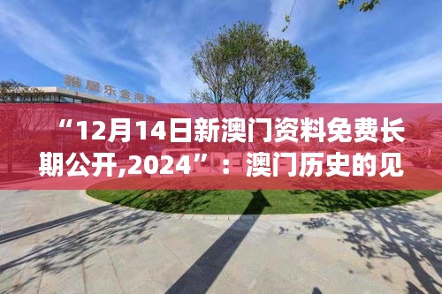 “12月14日新澳门资料免费长期公开,2024”：澳门历史的见证，现代发展的催化剂