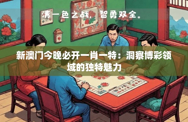 新澳门今晚必开一肖一特：洞察博彩领域的独特魅力