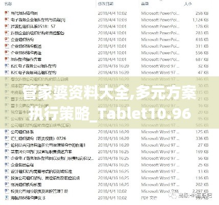 管家婆资料大全,多元方案执行策略_Tablet10.960