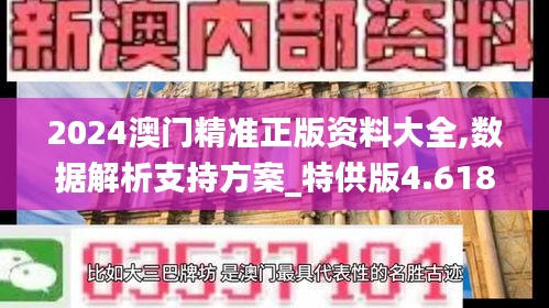 2024澳门精准正版资料大全,数据解析支持方案_特供版4.618