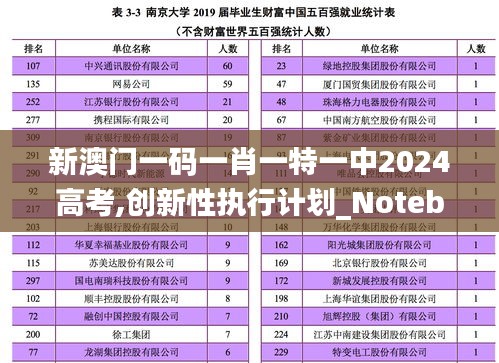 新澳门一码一肖一特一中2024高考,创新性执行计划_Notebook10.537