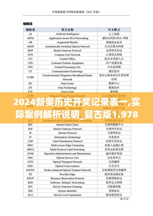 2024新奥历史开奖记录表一,实际案例解析说明_复古版1.978