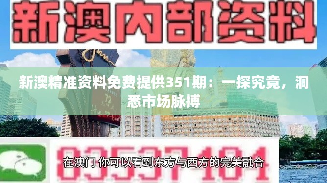 新澳精准资料免费提供351期：一探究竟，洞悉市场脉搏